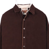 Micheal Kors 90's Corduroy Long Sleeve Button Up Shirt Medium Tan Brown