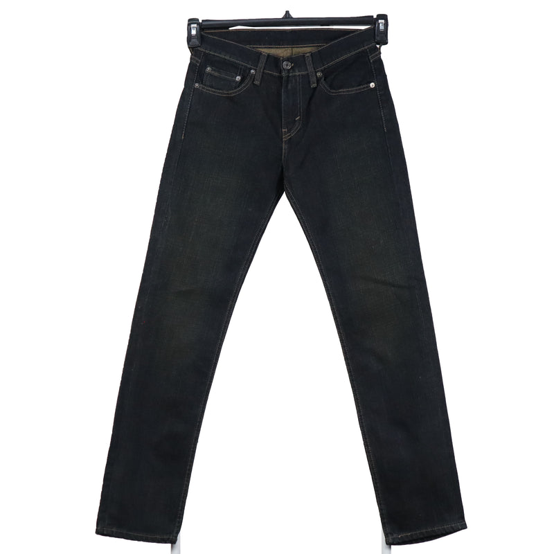 Levi's 90's Slim Fit Spellout Logo Denim Jeans / Pants 28 x 30 Navy Blue