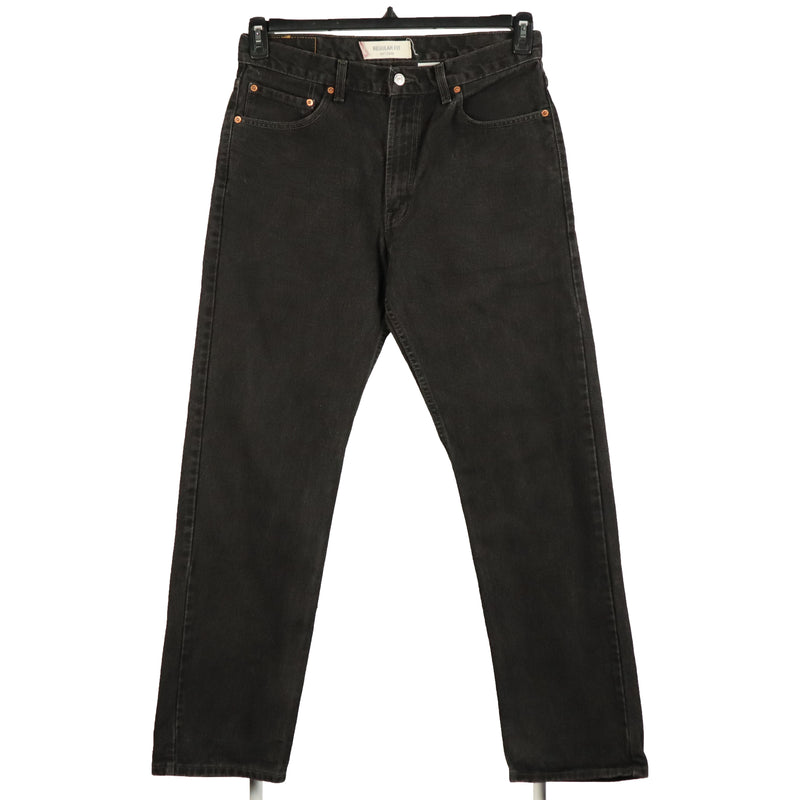 Levi's 90's 505 Denim Regular Fit Jeans / Pants 34 x 32 Black