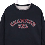 Champion 90's Spellout Logo Heavyweight Crewneck Sweatshirt XXLarge (2XL) Black