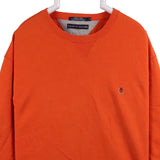 Tommy Hilfiger 90's Crewneck Heavyweight Sweatshirt Large Orange