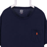 Polo Ralph Lauren 90's Pocket Single Stitch Short Sleeve T Shirt XLarge Navy Blue