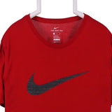 Nike 90's Swoosh Short Sleeve Crewneck T Shirt XLarge Red