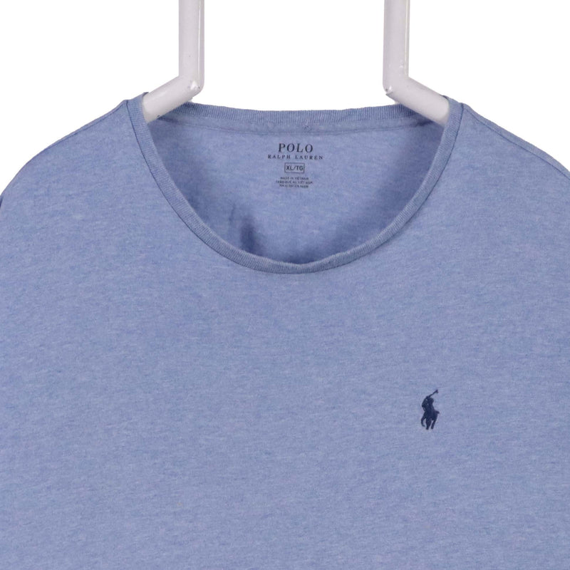 Polo Ralph Lauren 90's Short Sleeve Single Stitch T Shirt XLarge Blue