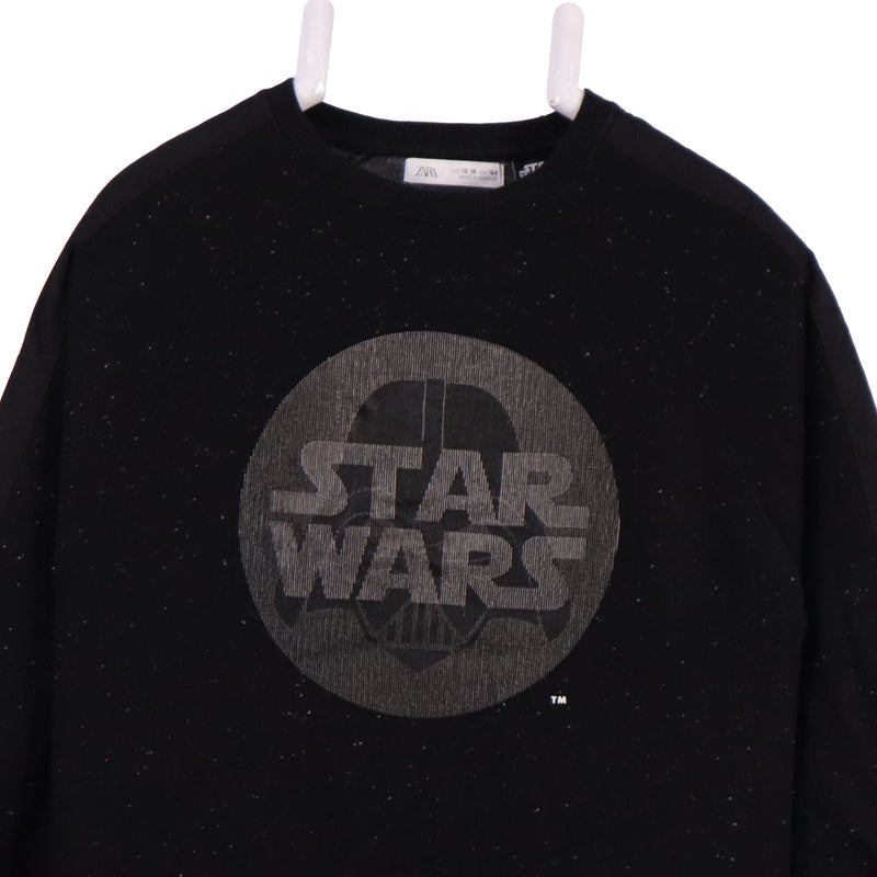 Zara 90's Star Wars Crewneck Sweatshirt Small Black