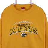 NFL 90's Green Bay Packers Crewneck Sweatshirt Large Yellow