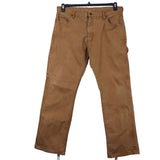 Dickies 90's Carpenter Workwear Denim Baggy Jeans / Pants 36 x 30 Brown