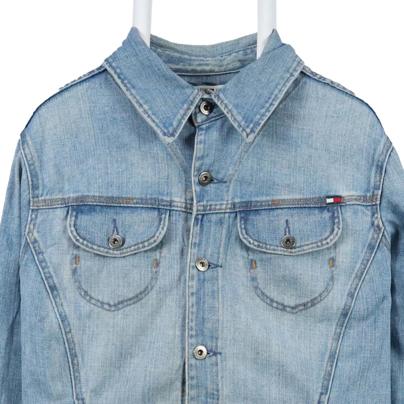 Tommy Hilfiger 90's Long Sleeve Button Up Denim Jacket XLarge Blue
