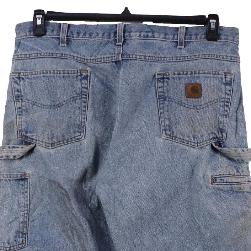 Carhartt 90's Carpenter Workwear Cargo Baggy Denim Jeans / Pants 38 Blue