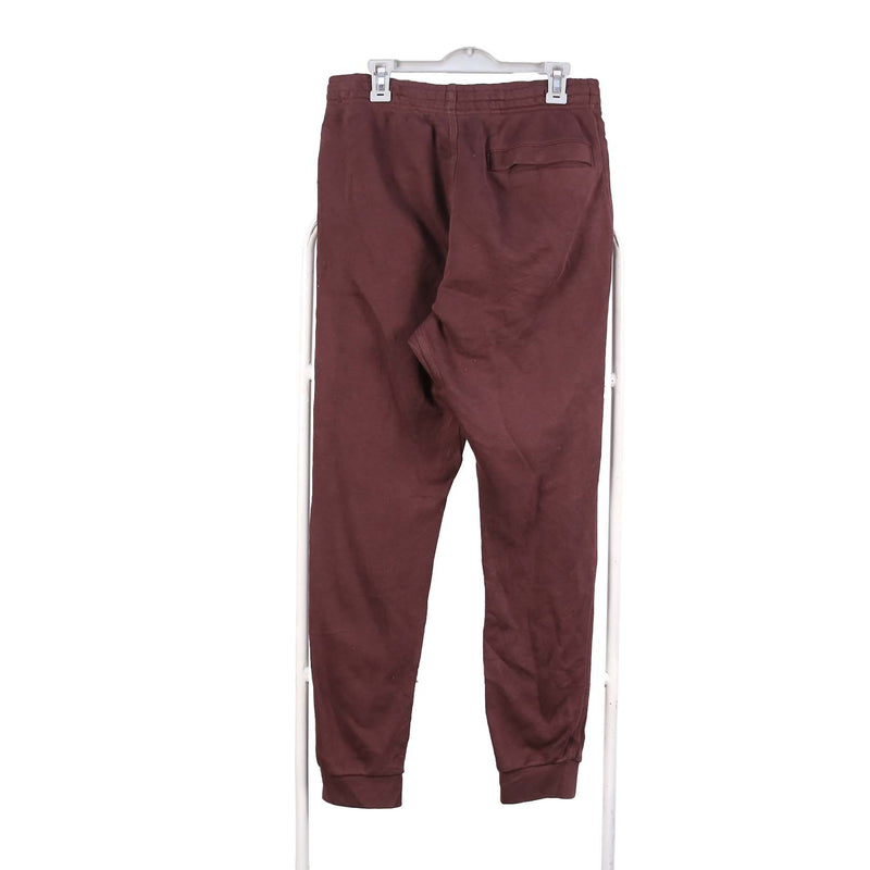 Nike 90's Swoosh Elasticated Waistband Drawstrings Joggers / Sweatpants Medium Burgundy Red