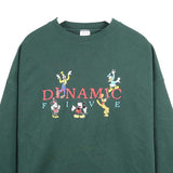 Mickey & Co 90's Dynamic Five Mickey Mouse Sweatshirt XLarge Green