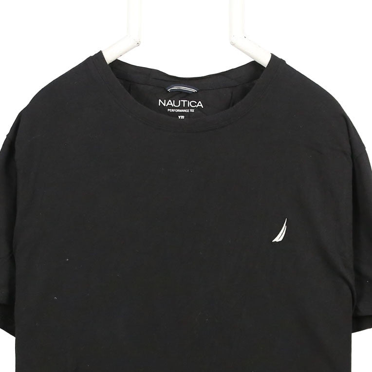 Nautica 90's Short Sleeve Single Stitch T Shirt XXLarge (2XL) Black