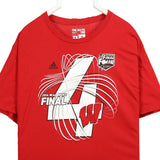 Adidas 90's NCAA Final Four Wisconsin Short Sleeve Crewneck T Shirt XXLarge (2XL) Red