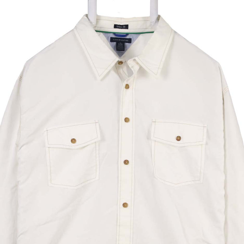 Tommy Hilfiger 90's Long Sleeve Button Up Shirt XLarge White