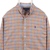 Polo by Ralph Lauren 90's Long Sleeve Check Button Up Shirt XLarge Blue