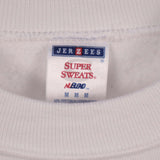 Jerzees 90's Flower Crewneck Sweatshirt Medium White