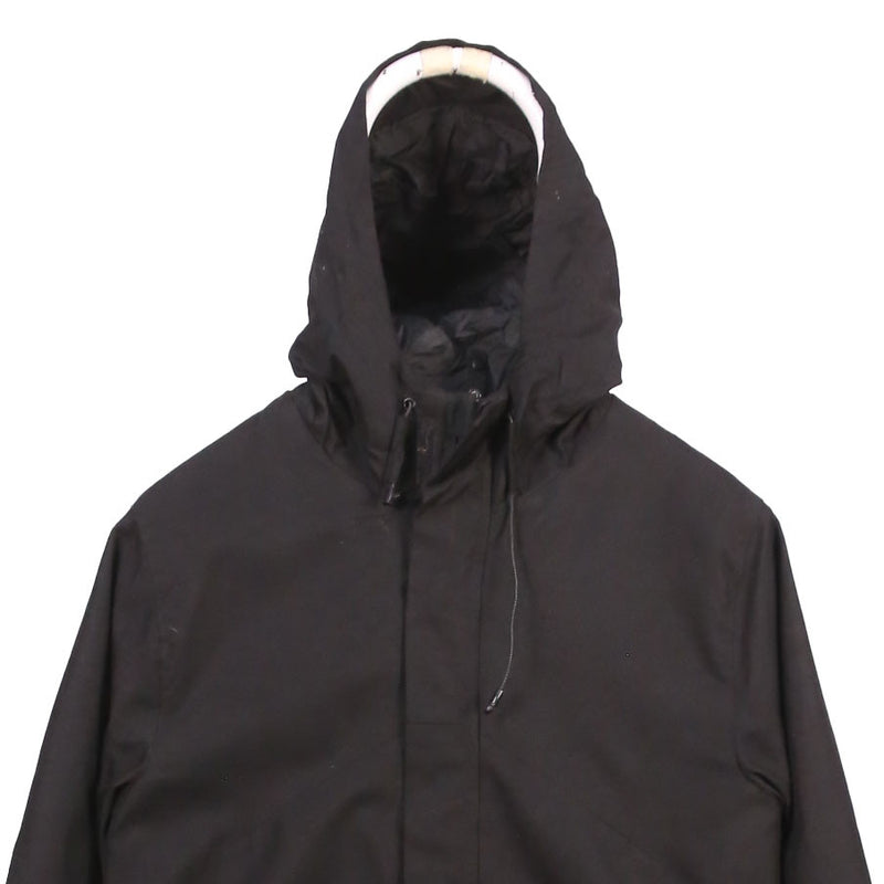 Champion 90's Waterproof Hooded Zip Up Windbreaker Jacket Small Black