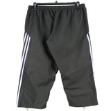 Adidas 90's 3/4 Lentghs Elasticated Waistband Drawstrings Joggers / Sweatpants XLarge Black