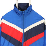 Spalding 90's Lightweight Nylon Sportswear Windbreaker Jacket Large Blue
