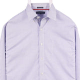 Tommy Hilfiger 90's Check Long Sleeve Button Up Shirt Medium Blue