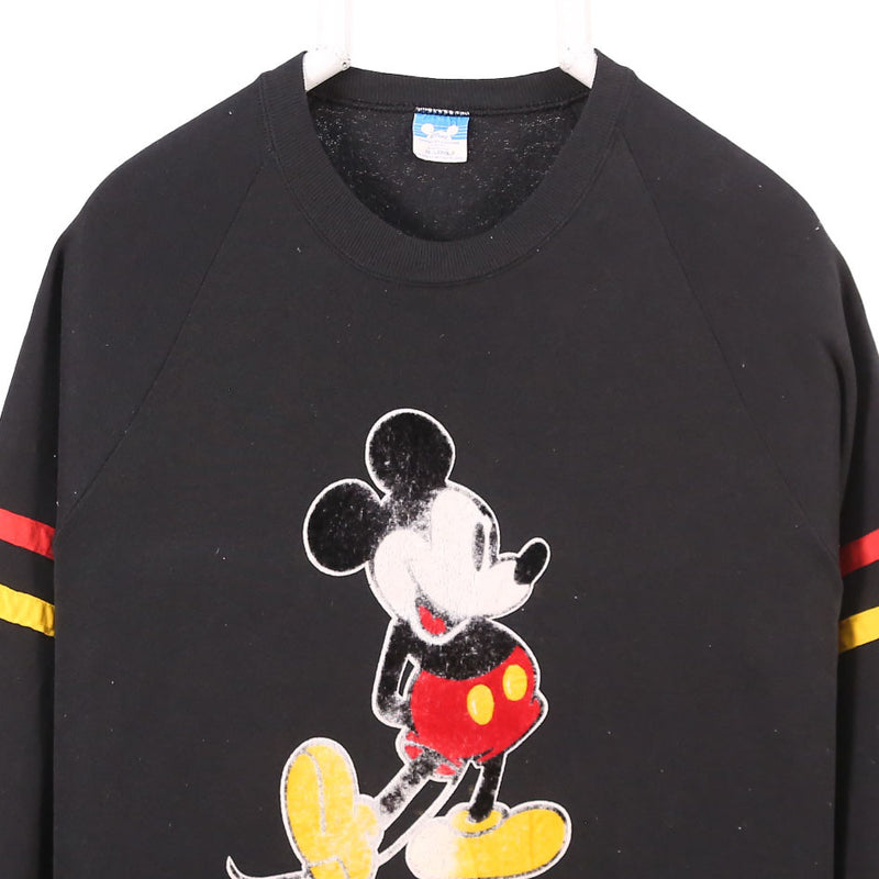 Disney 90's Mickey Mouse Crewneck Sweatshirt XXLarge (2XL) Black