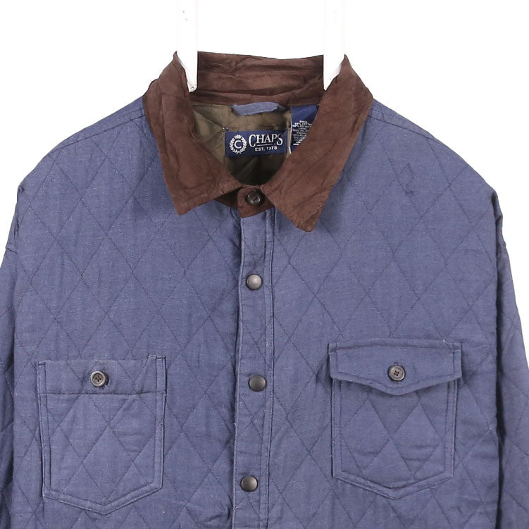 Chaps 90's Button Up Shirt XXLarge (2XL) Blue