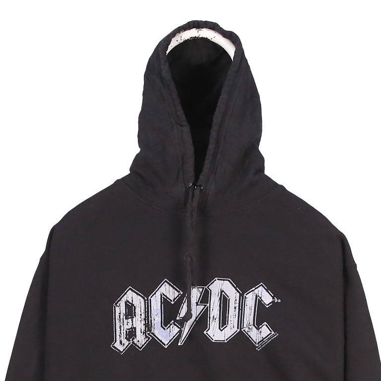 AC&DC 90's AC DC Pullover Hoodie Medium Black