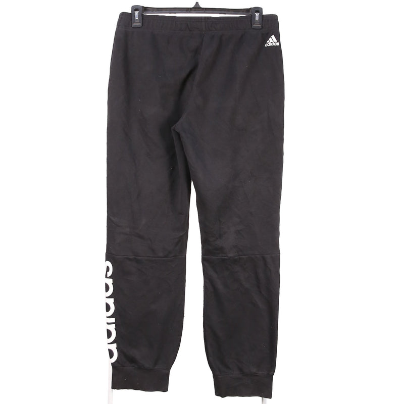 Adidas 90's Spellout Logo Drawstring Elasticated Waistband Joggers / Sweatpants XLarge Black