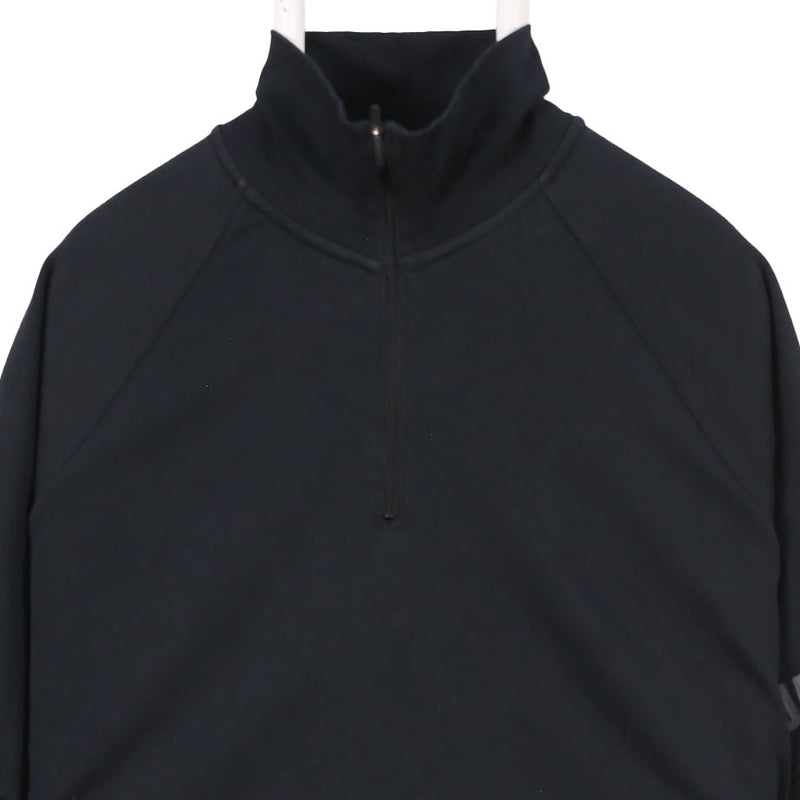 Nike 90's Quarter Zip Long Sleeve Fleece Jumper Large Black
