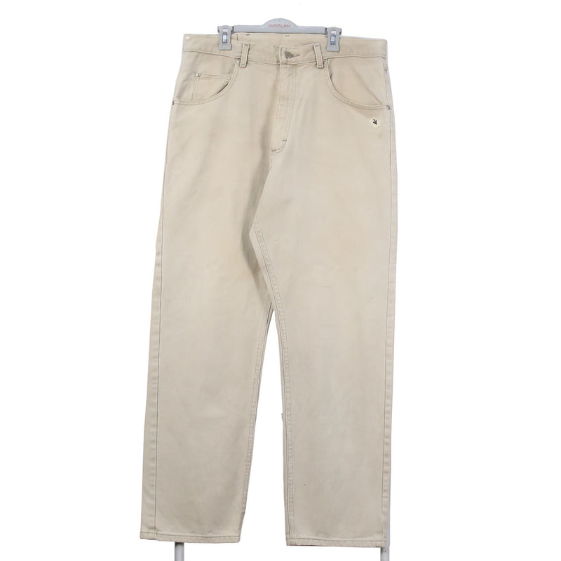 Wrangler 90's Denim Straight Leg Jeans / Pants 36 Beige Cream