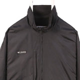 Columbia 90's Rain Jacket Lightweight Zip Up Windbreaker Jacket XLarge Black