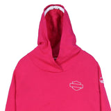 Harley Davidson 90's Pullover Hoodie XLarge Pink