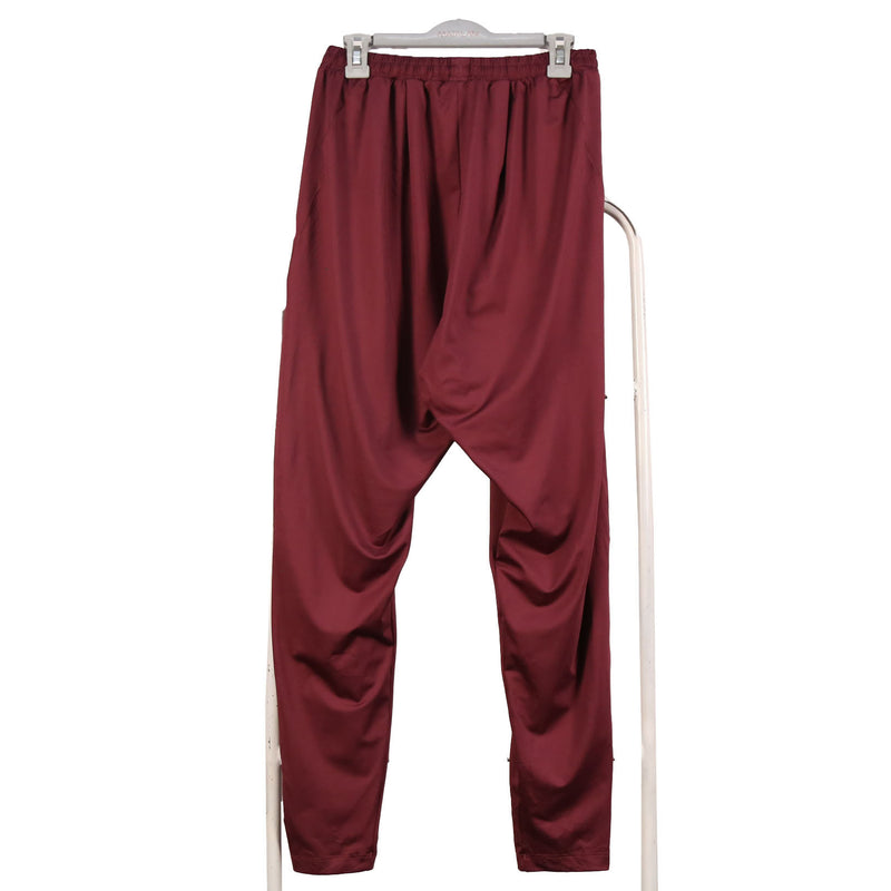 Adidas 90's Drawstring Elasticated Waistband Nylon Sportswear Joggers / Sweatpants Small Burgundy Red