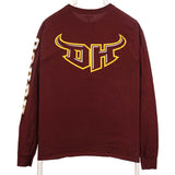 Champion 90's Cal State Long Sleeve Crewneck T Shirt Small Burgundy Red