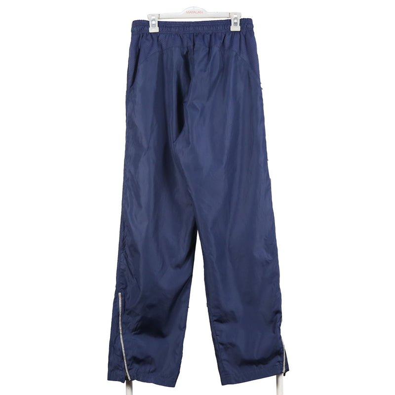 S STAR 90's Drawstring Elasticated Waistband Nylon Sportswear Joggers / Sweatpants Medium Blue