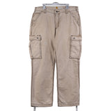 Carhartt 90's Carpenter Workwear Cargo Baggy Trousers / Pants 36 Beige Cream