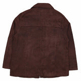Millers 90's Suede Zip Up Leather Jacket XLarge (missing sizing label) Brown