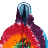 Art Forms 90's Tie Dye Moose Hoodie Large Blue