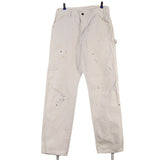 Dickies 90's Carpenter Workwear Cargo Trousers / Pants 32 White