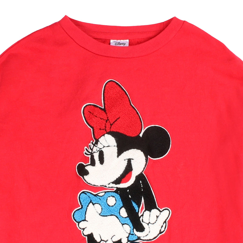 Disney  Mickey Mouse Crewneck Sweatshirt XSmall Red