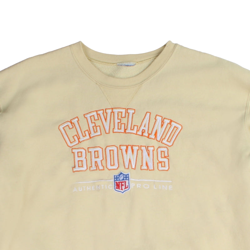 NFL  Cleveland Browns Sweatshirt Small Yellow