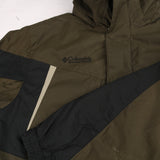 Columbia  Hooded Full Zip Up Windbreaker Jacket Medium Khaki Green