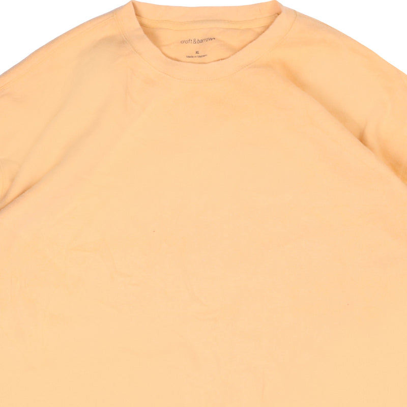 Croft&Barrow  Plain Heavyweight Crewneck Sweatshirt XLarge Yellow