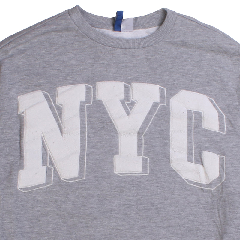 Divided  NYC Crewneck Sweatshirt XSmall Grey