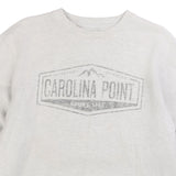 Blue  Carolina Point Crewneck Sweatshirt Small Grey