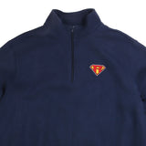 Sport Tek  Super Man R Quarter Zip Sweatshirt XLarge Navy Blue