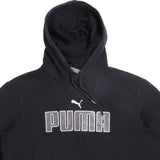 Puma  Spellout Pullover Hoodie XSmall Black