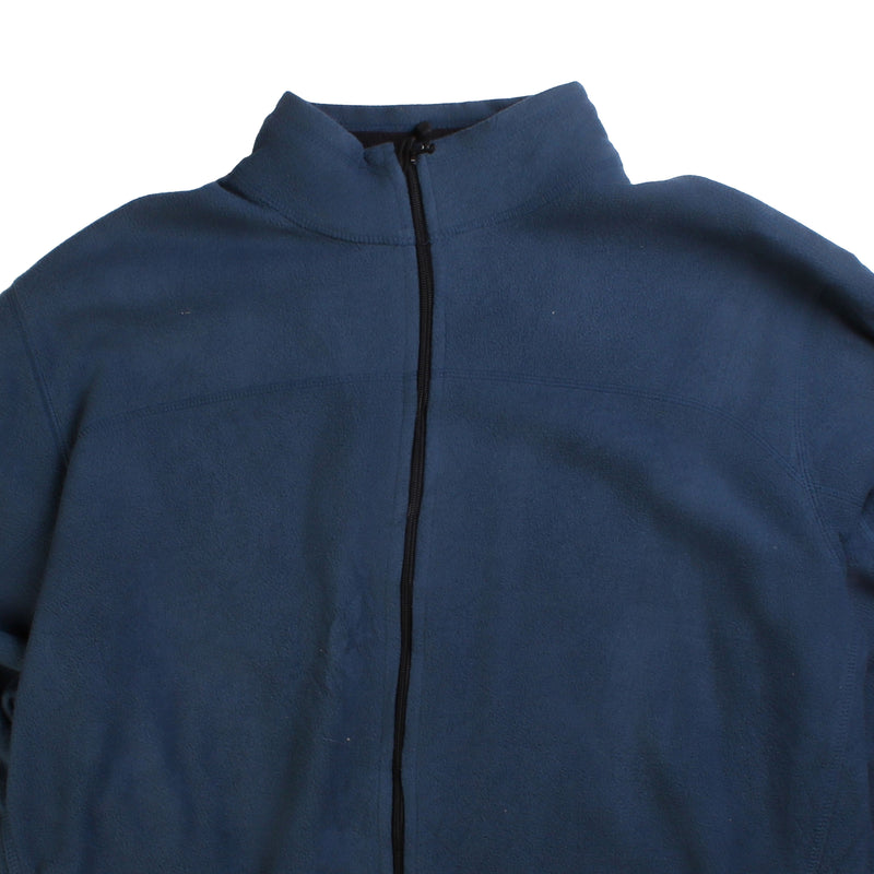 Izod  Full Zip Up Sweatshirt XLarge Blue