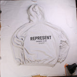 Represent  Spellout Pullover Hoodie XLarge White