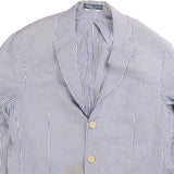 Polo Ralph Lauren  Striped Button Up Blazer Small (missing sizing label) Blue